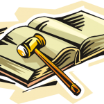 Law Book and Gavel