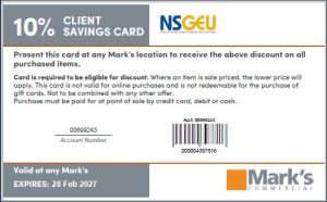 Discount Card exp 28 Feb 2027